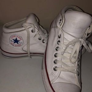 White Unisex Hightop Converse